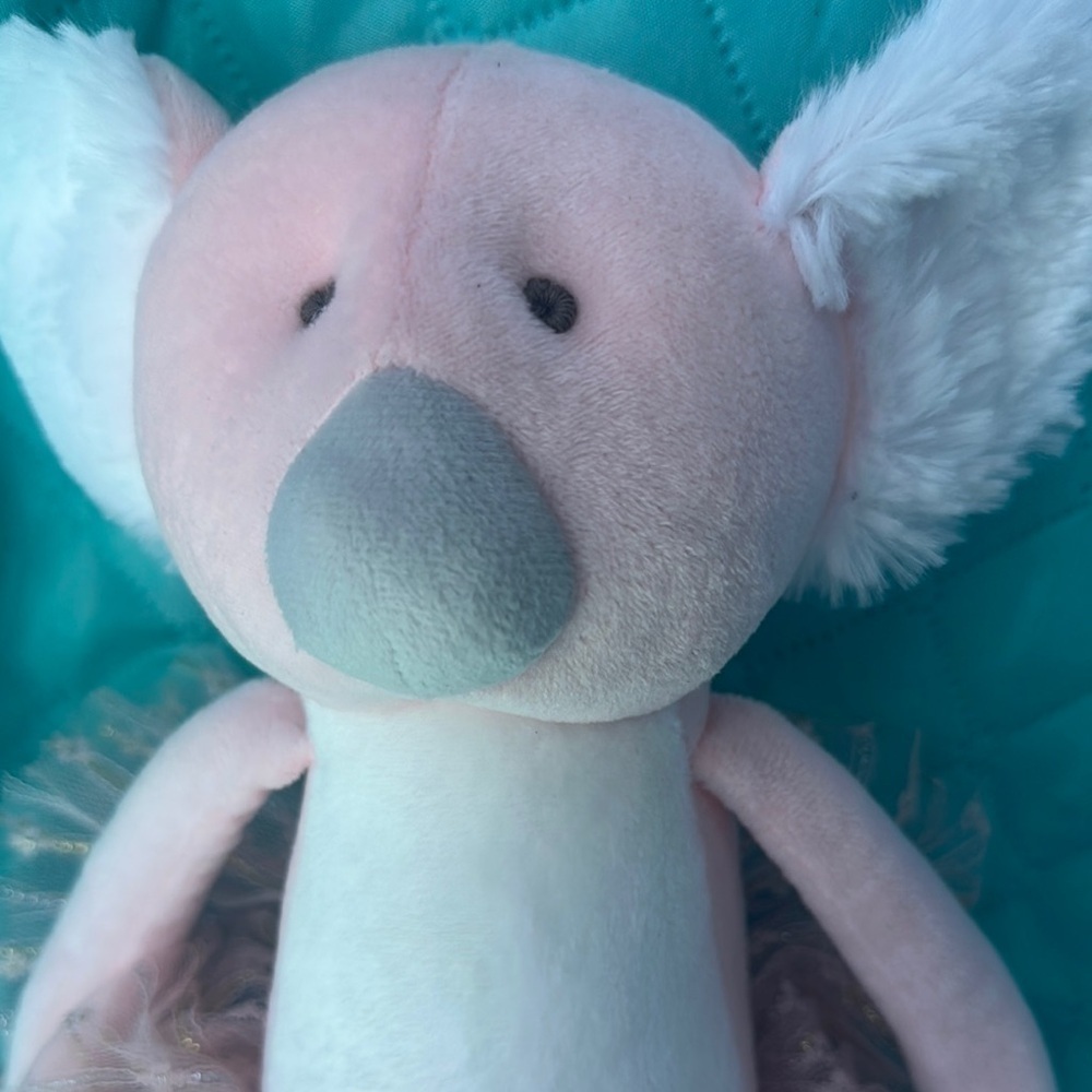 Pink and White Stuffed Mouse with Tutu - Picture 3 of 7